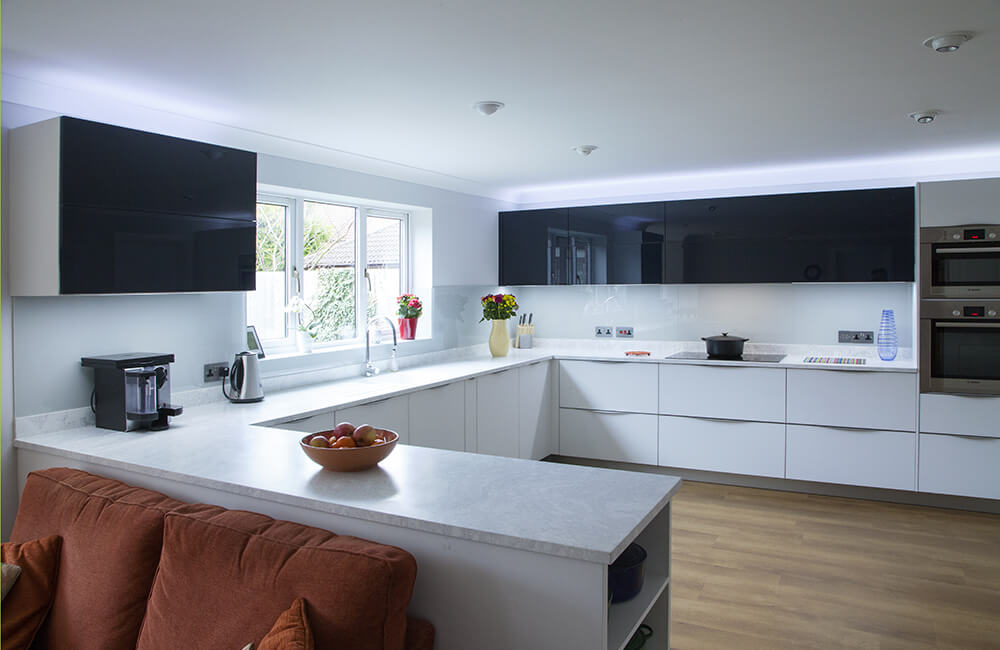 Fino Glasline, White Matt Kitchen