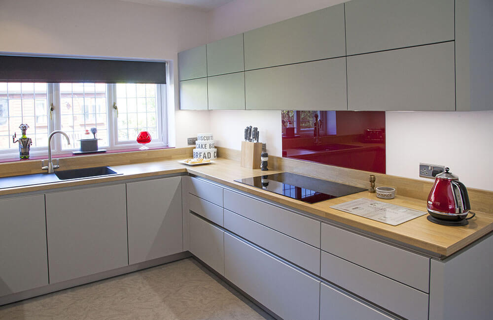 Biella, Stone Grey Satin Kitchen