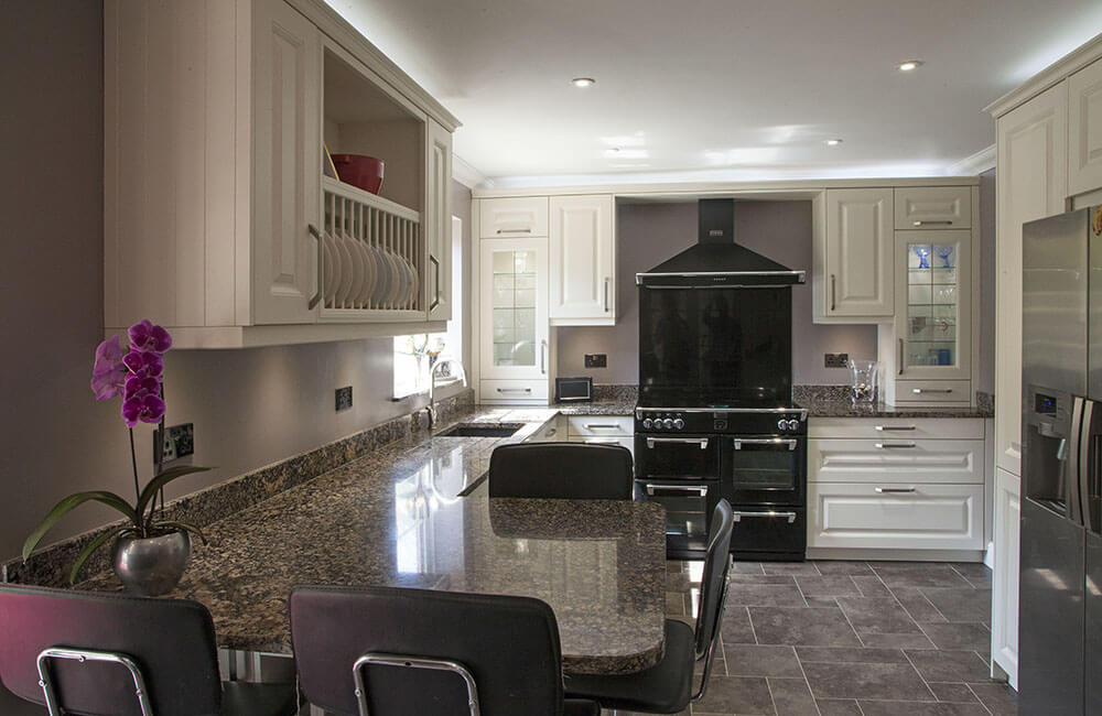 Riva, White Satin Kitchen